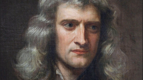Isaac Newton, Portrait 1689 by G Kneller
